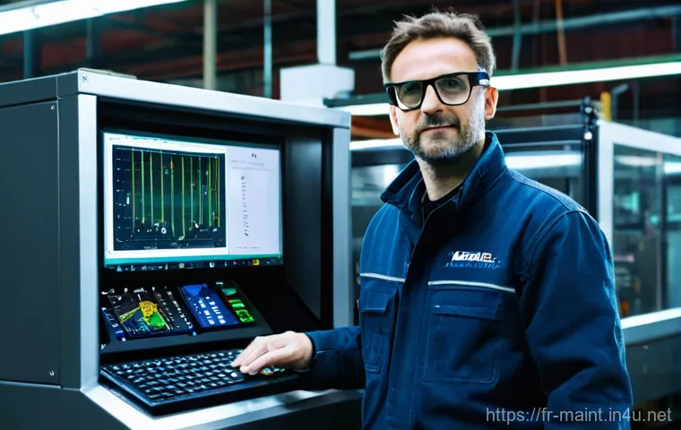 생산설비 유지보수 전문가의 일상 공유 - **Prompt:** "A highly skilled French industrial maintenance expert, appearing to be in their late 30...