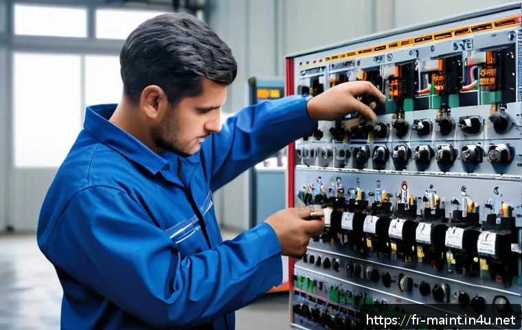 신입 설비 유지보수 기술자의 첫 1년 - A detailed industrial maintenance workshop scene showing a skilled technician wearing safety gear an...